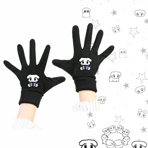 男女可定制分指保暖手套