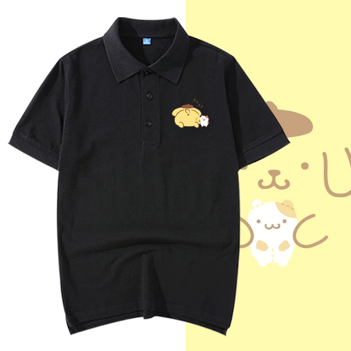 短袖T恤衫男女纯棉半袖x夏Polo衫图片
