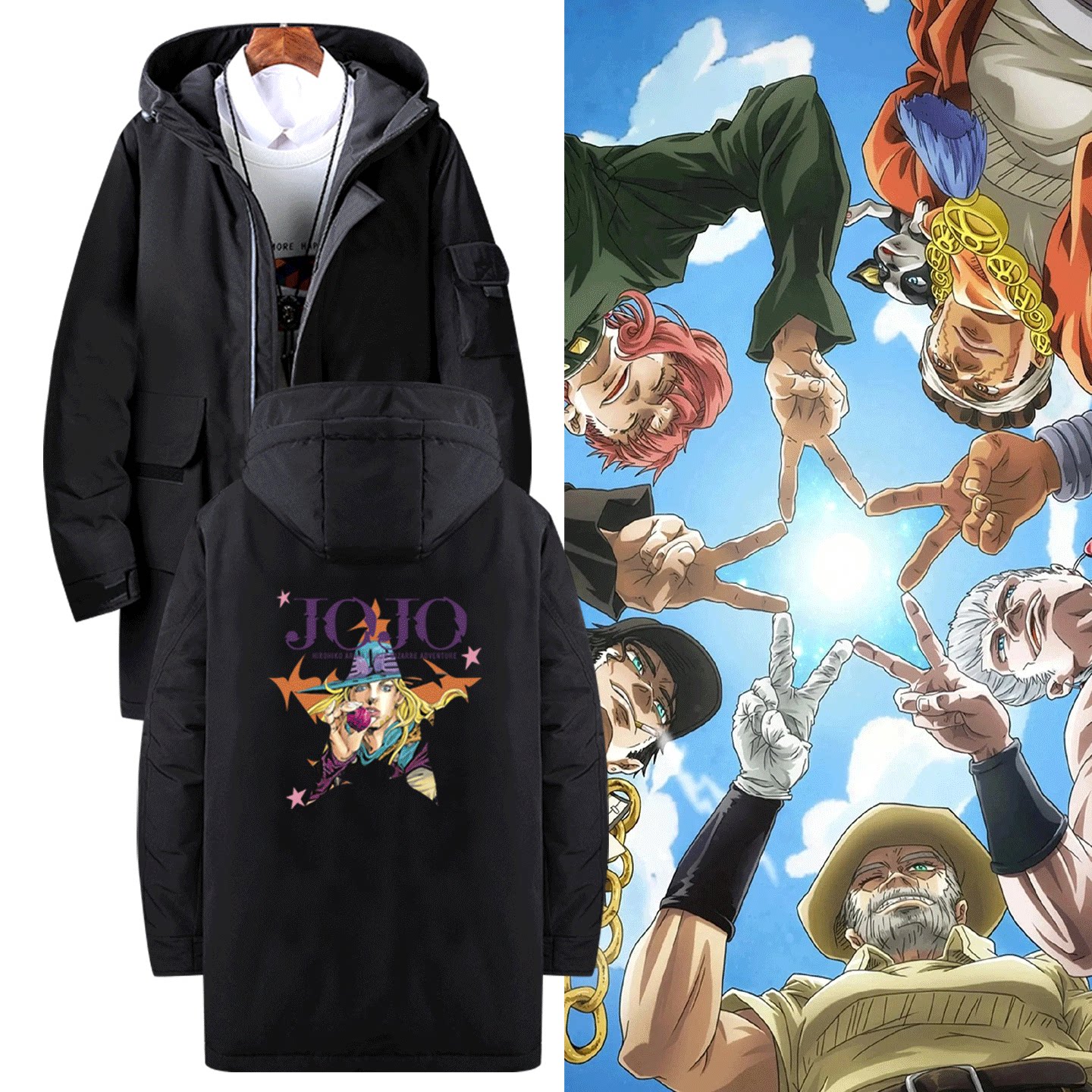 中长款可定制连帽外套羽绒服