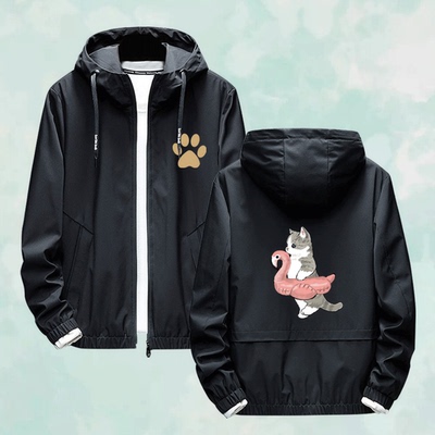 游泳圈动漫周边秋冬休闲百搭夹克