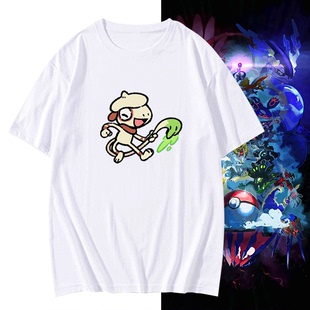 宝可梦动漫同人周边二次元男女情侣可定制休闲纯棉夏季短袖T恤衫