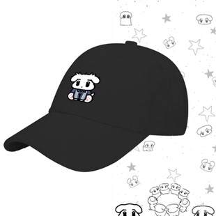 男女定制鸭舌帽遮阳棒球帽金玟庭金冬天咖喱狗吒aespa卡通二次元