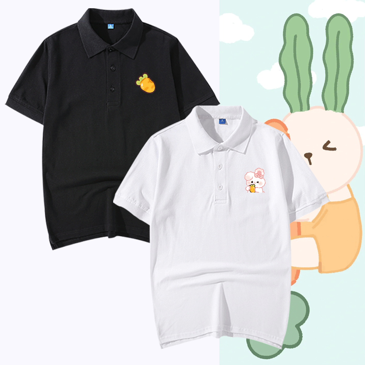 可定制夏休闲短袖T恤纯棉POLO衫