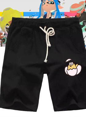 任天堂NS Splatoon2 喷射战士2祭典庆典游戏男女定制休闲五分短裤