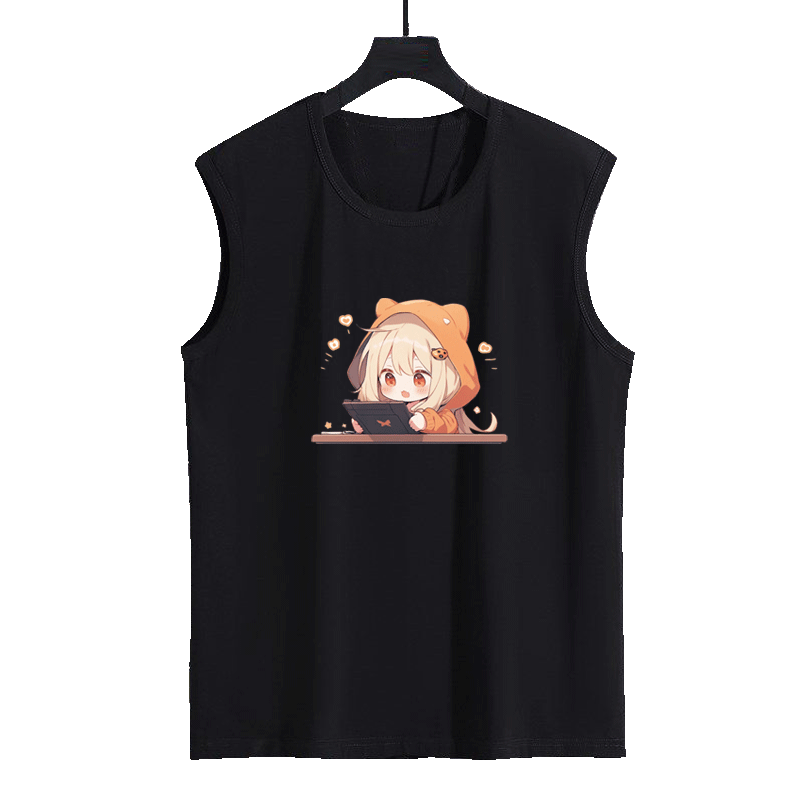 男女学生可爱衣服Q版夏背心