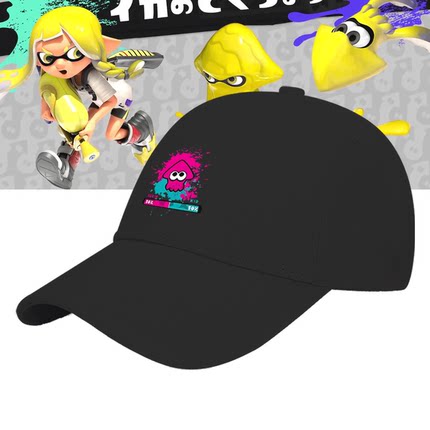 Splatoon斯普拉遁喷射战士游戏联名周边男可定制鸭舌帽遮阳棒球帽
