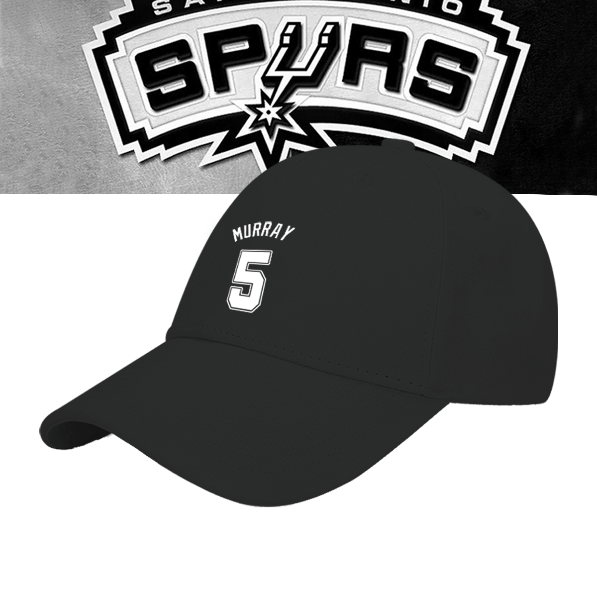 马刺队男女邓肯德罗赞帕克篮球运动可定制鸭舌帽遮阳帽休闲棒球帽