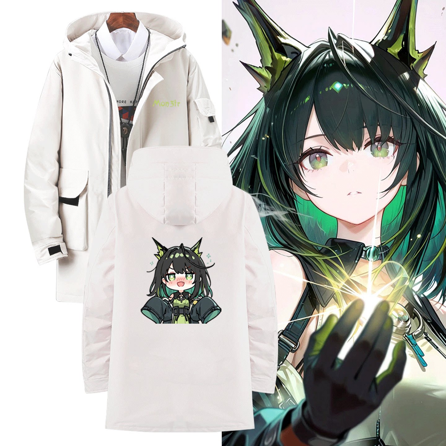 中长款可定制连帽外套羽绒服