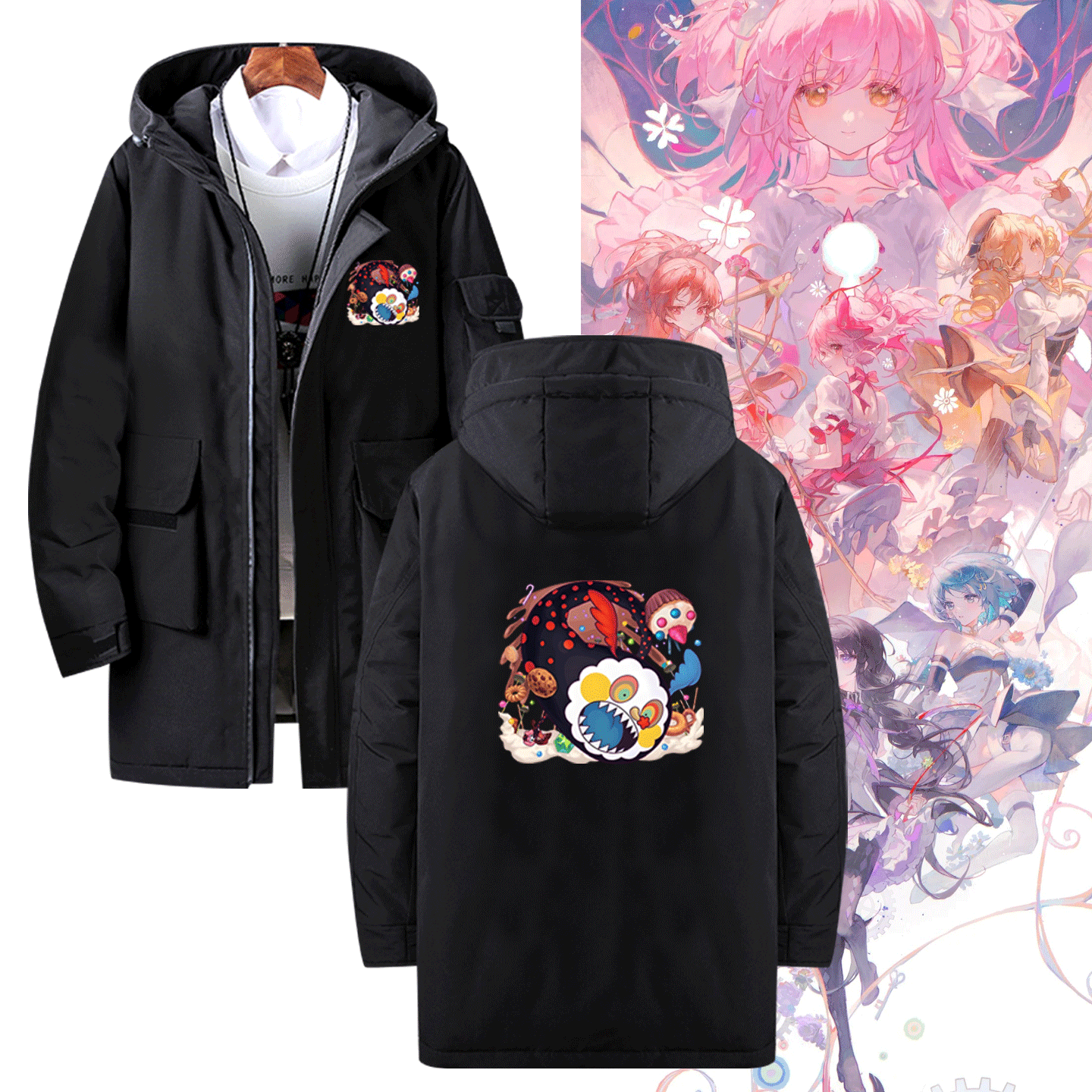 中长款可定制连帽外套羽绒服