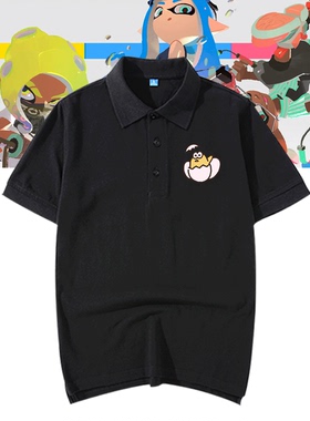 任天堂NS Splatoon2 喷射战士2祭典庆典游戏可定制短袖T恤POLO衫