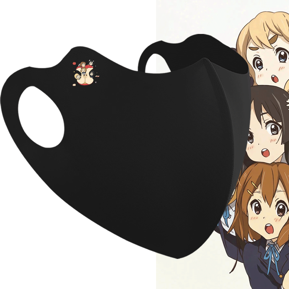 K-ON!轻音少女动漫HTT平泽唯秋山澪梓喵同人卡通定制防晒遮阳口罩
