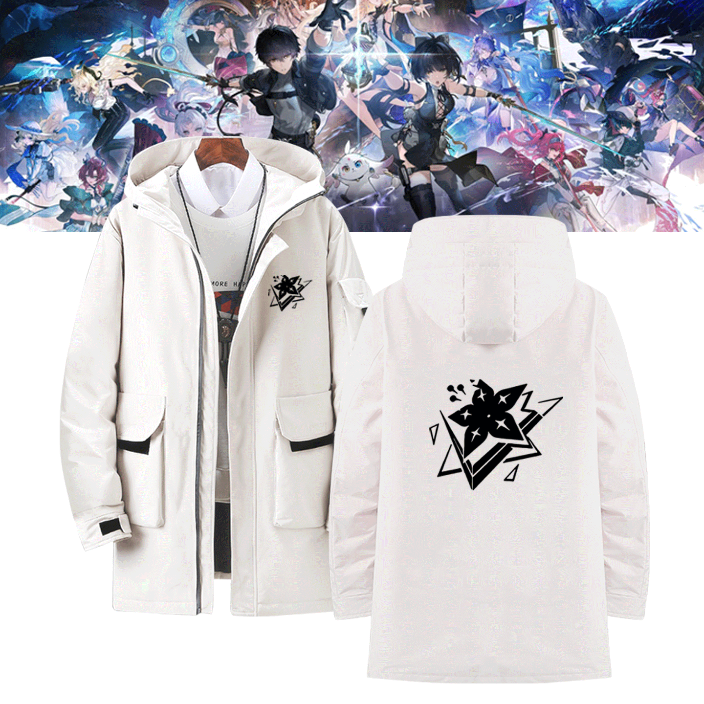中长款可定制连帽外套羽绒服