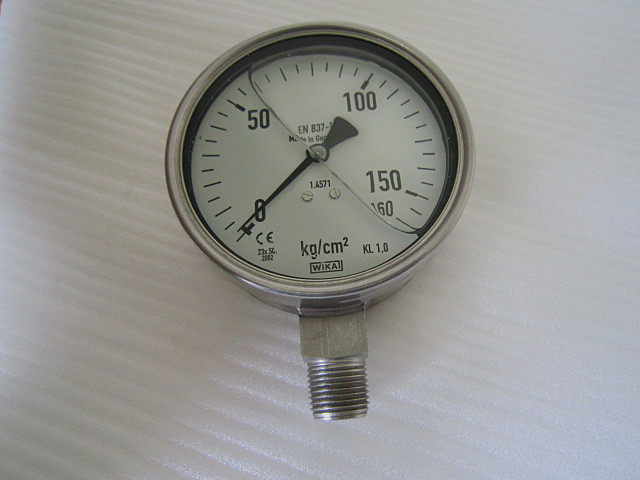 正品 进口德国威卡(wika)压力表 en 837-1 160kg/cm2 kl 1.