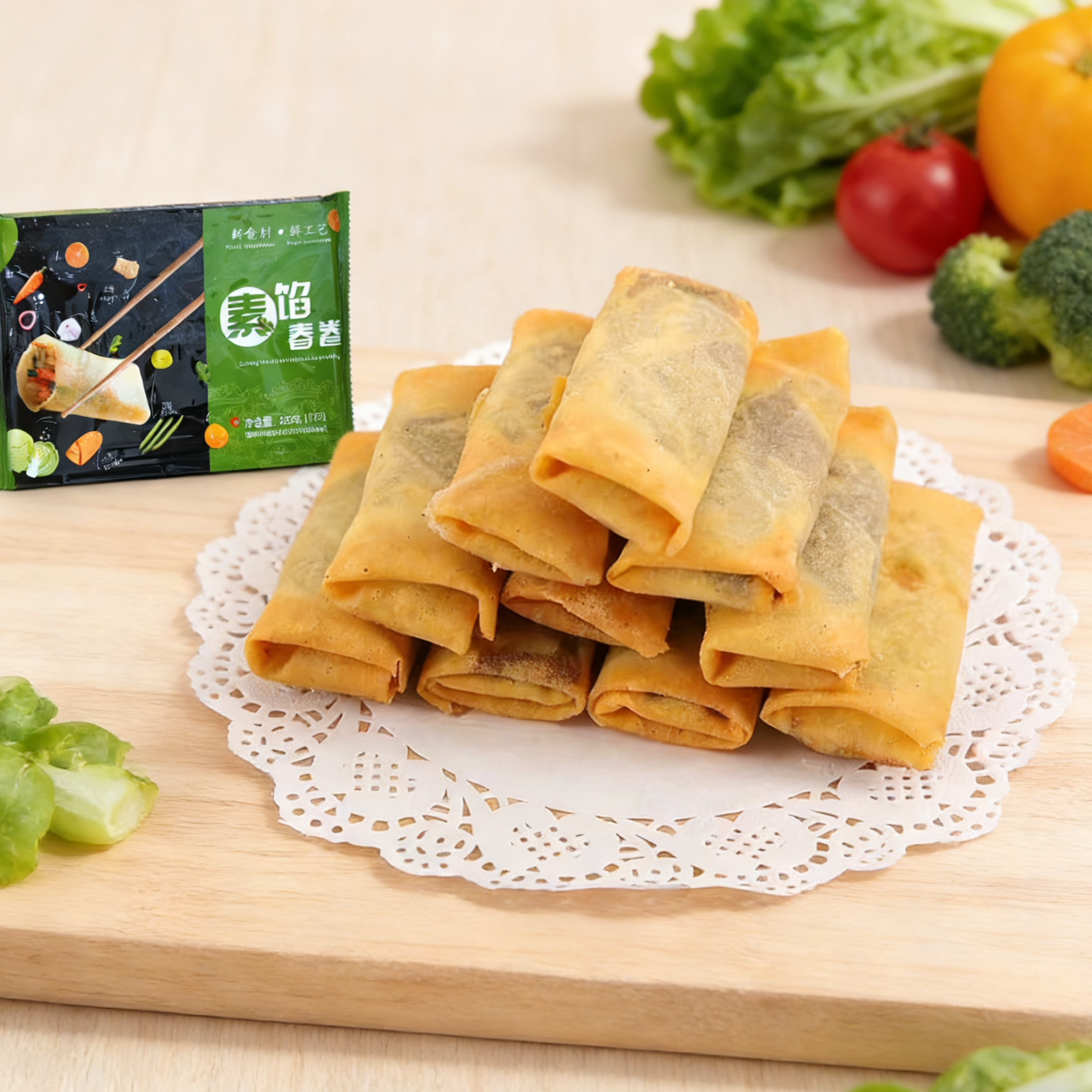 天津春卷 素馅春卷 蔬菜春卷