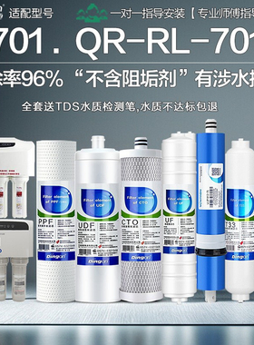 鼎安适配沁园净水器机滤芯QR-RL-701A七级反渗透双水QYSunny-R701