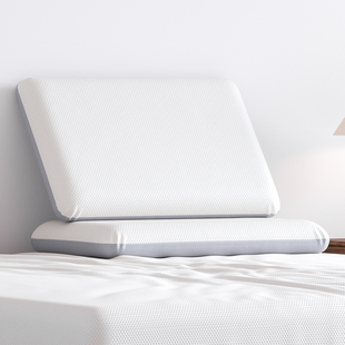 酒店同款 夏季 深睡PRO记忆棉枕套亚丫朵70X42冰丝枕头套白色一对装
