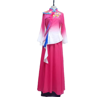 陕北榆林绥德秧歌服过大年全国秧歌展演表演服装演出服女飘逸舞蹈