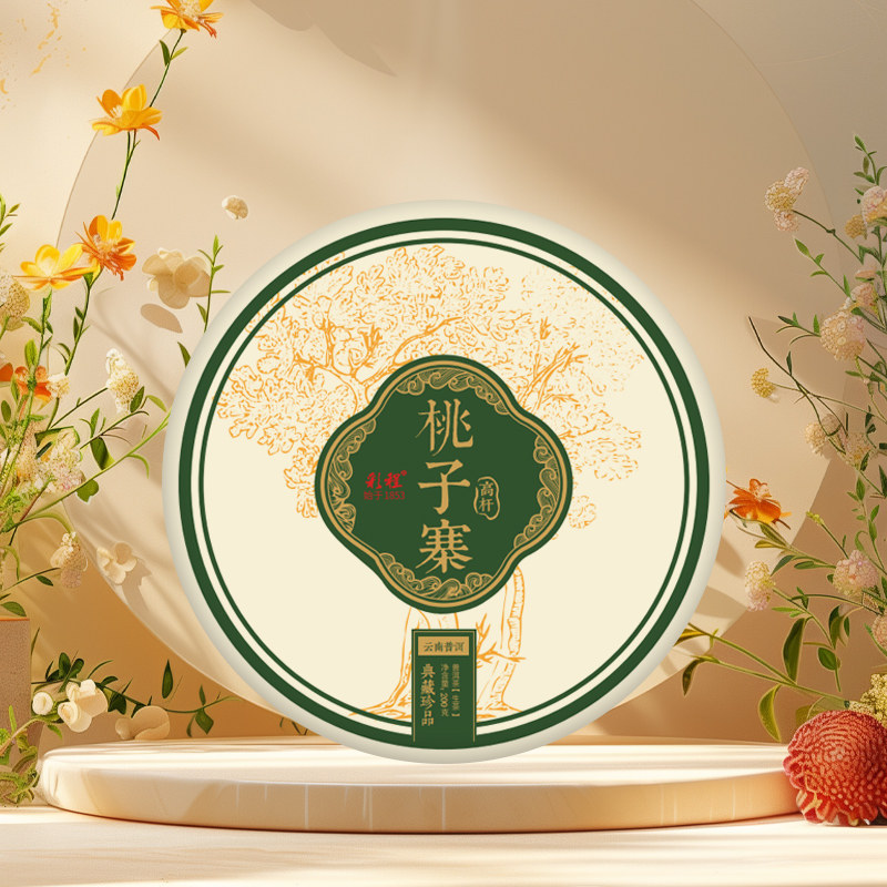彩程-2023年蛮砖小微产区桃子寨高杆200克生饼高级生态品质好