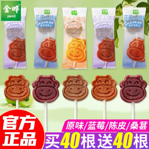 金晔原味山楂棒棒糖无添加儿童蓝莓陈皮桑葚哗山楂糕独立包装零食