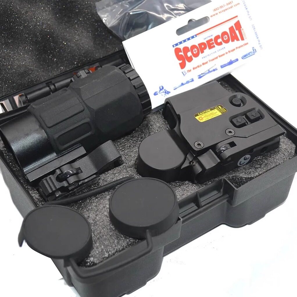 高品质全息瞄准器铝合金558G45侧翻模型20MM快拆5倍放大模型弹弓
