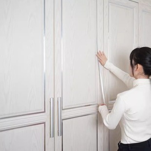 衣柜贴美边条装饰自粘移门衣柜门推拉门柜门贴纸橱柜柜子改造侧面