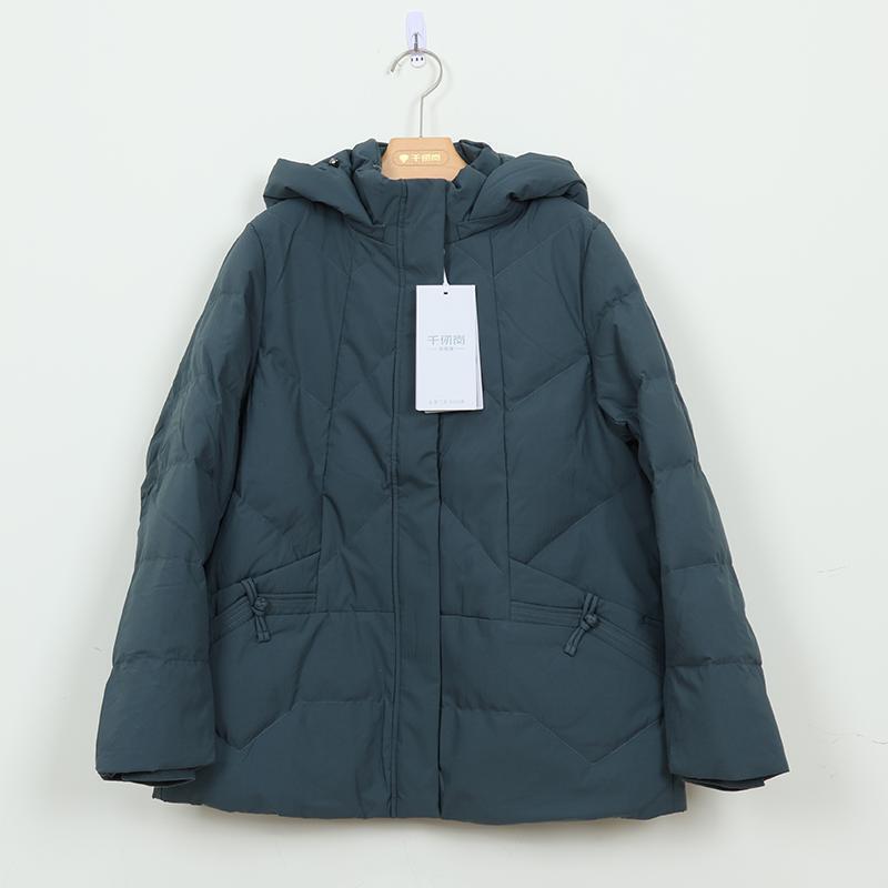 千仞岗专柜正品女羽绒服冬新款中老年大码短款妈妈款厚Y309301Y