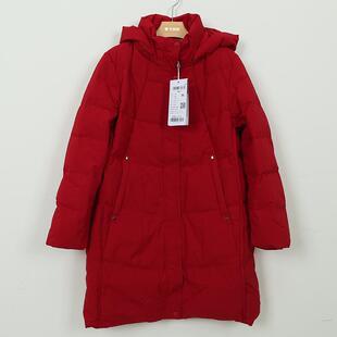 千仞岗专柜女冬新款中长修身中老年茧型羽绒服外套Y309179Y