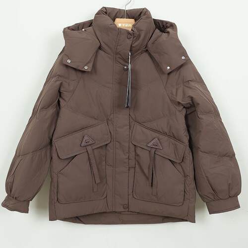 千仞岗羽绒服专柜正品女秋冬新款短款加厚连帽面包服休闲Y309132Y