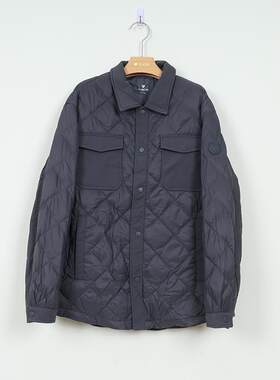 千仞岗2024年新款韩版时尚休闲衬衫衣领男羽绒服秋装外套Y299533Y