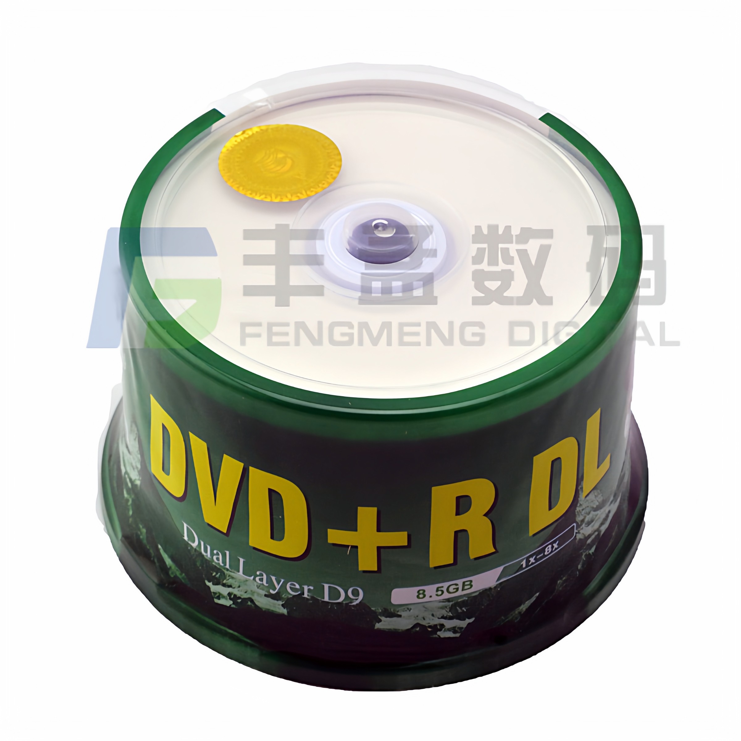 香蕉DVD D9 可打印8速DVD+R DL刻录光盘 8.5G可打印光盘 50片装