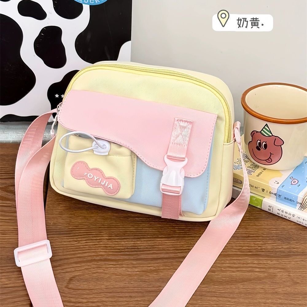 简约休闲轻便多彩单肩包日系百搭斜挎包女大学生私物包通勤高颜值