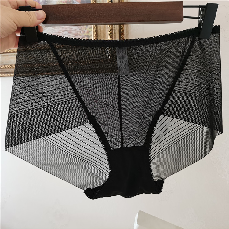 大码蕾丝无痕女士内裤小平角