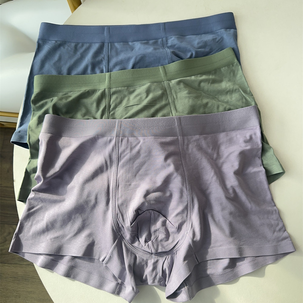 高品质莫代尔男士平角内裤大码