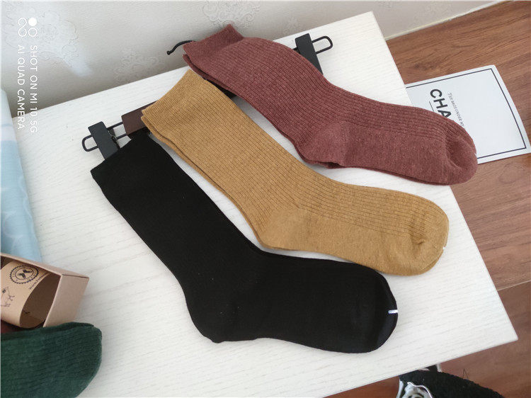 秋冬款女士加厚纯棉双针袜子长筒堆堆袜百搭无骨无缝保暖学院风,女士内衣/男士内衣/家居服,长筒袜,淘宝优惠券,粉丝福利购,淘宝优惠卷