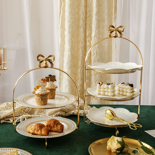 欧式复古多层甜品架水果盘