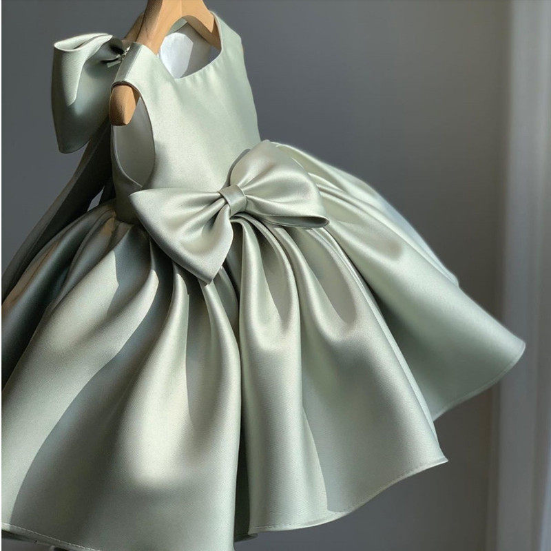 夏装2025新款宝宝蓬蓬连衣裙韩版小女孩高端周岁公主裙女童礼服裙