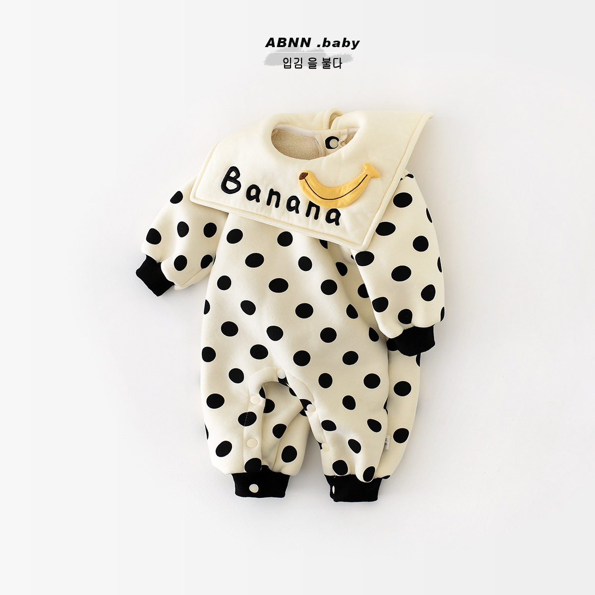 婴儿连体衣冬装外出服保暖加绒加厚女宝宝秋冬衣服爬爬服洋气哈衣