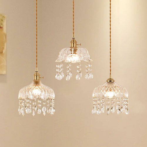 安于居餐厅吧台法式轻奢水晶玻璃