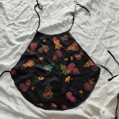 丝绸130斤内 精美古法新品 真丝肚兜香云纱新中式 葫芦宝相花八达韵