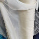 米色真丝雪纺纱面料 6姆米宽幅蚕丝 半透真丝100%柔软细腻丝绸纱