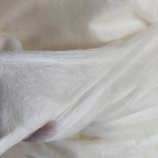 白色蚕丝絮片裸丝100%真丝片 冬季棉服马甲棉裤内衬胆布料辅料