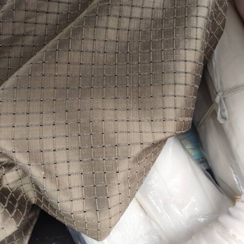 咖金色真丝双宫100%桑蚕丝精品布料 宽幅250Cm 重磅厚布真丝设计