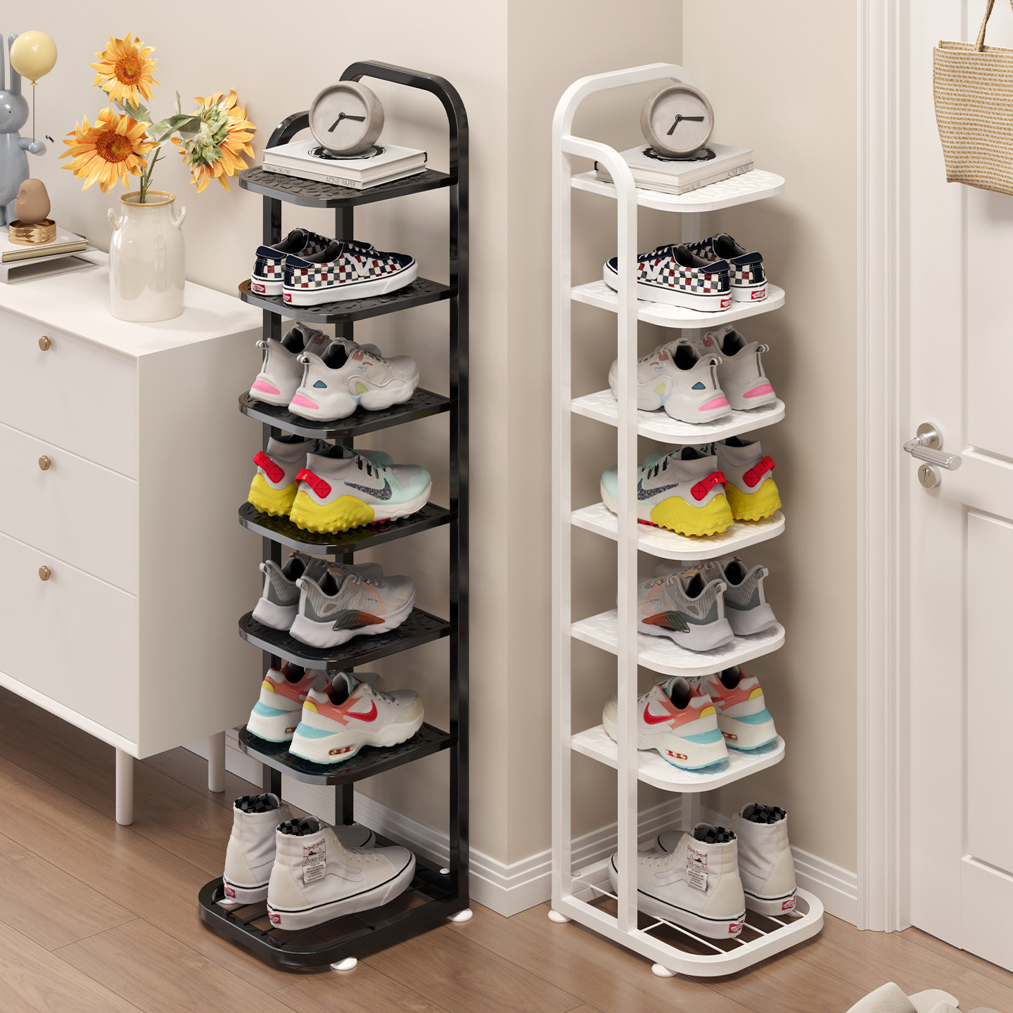 鞋架子家用门口多层小窄入户门简易小型室内好看铁艺收纳神器鞋架