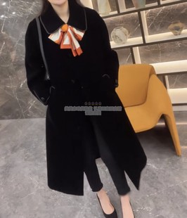 高级感金丝绒大衣设计感手工包边棉服外套 时尚 欧洲站2025冬季 新款