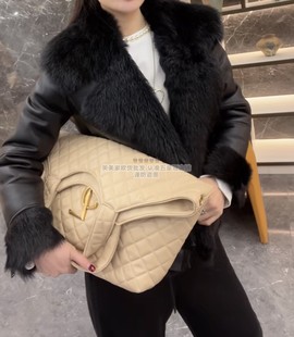 保暖皮衣 高级感皮毛一体翻毛领皮草短外套时尚 欧洲站2025冬季 新款