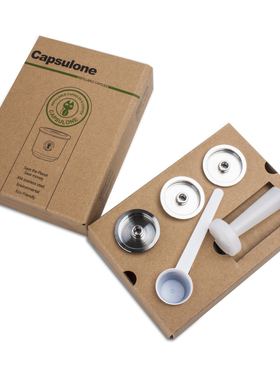 柯布兼容意利illy咖啡胶囊填充壳不锈钢重复使用胶囊壳过滤杯白锤