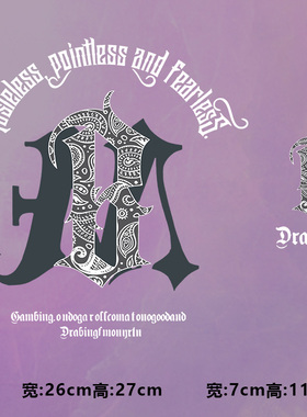 烫画图案新款tasteless腰果花大b烫画贴印花衣服热转印白墨烫画