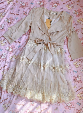 妖风少女Chann2013秋冬欧美明星双排扣高…