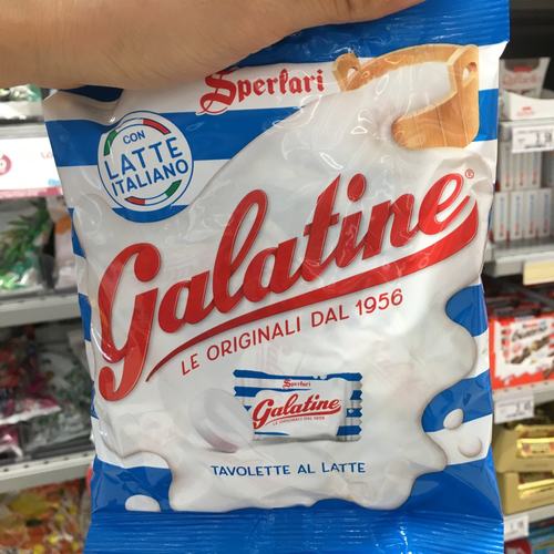 新日期27年12月后意大利GALATINE佳乐定高钙奶片原味奶糖乳糖125g