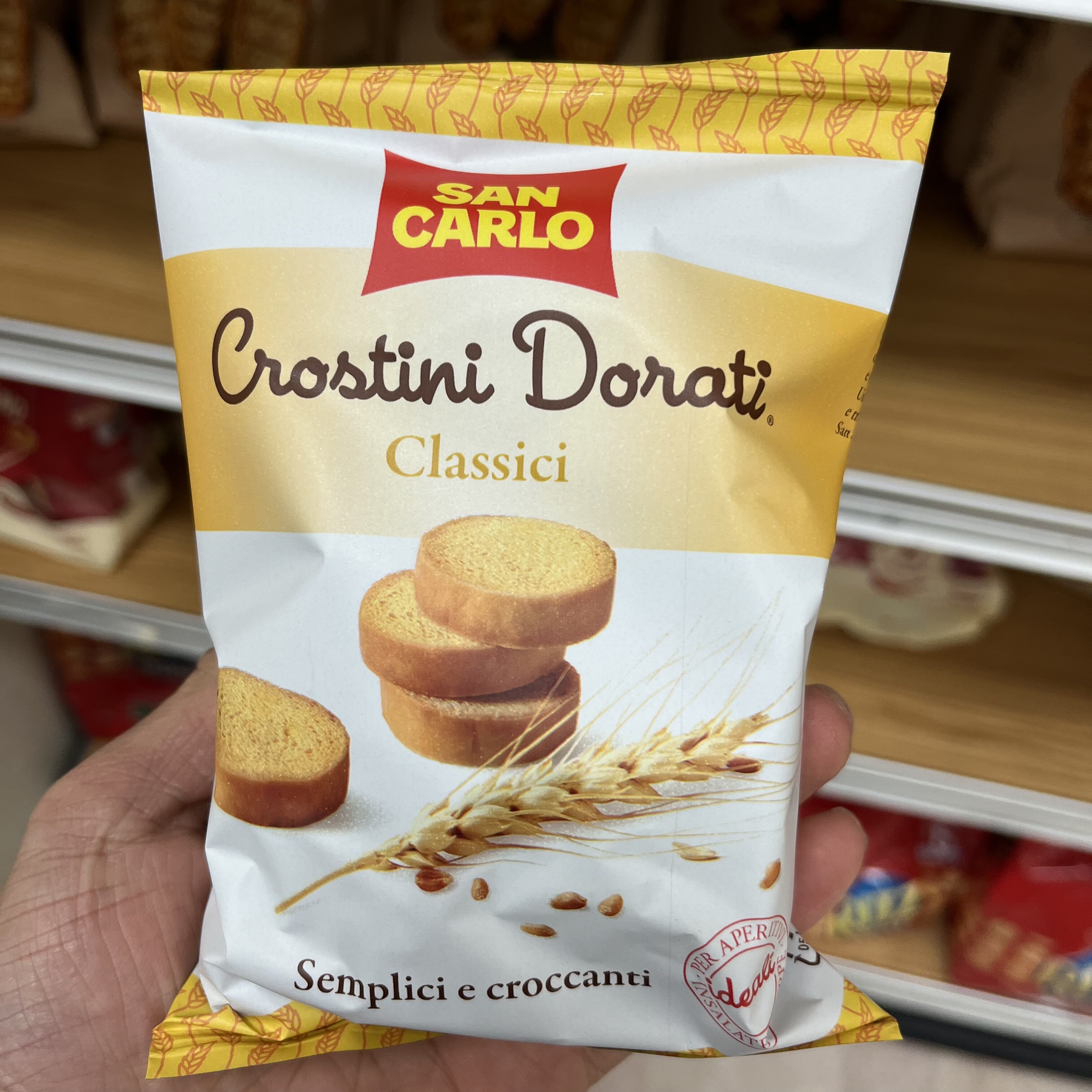 现货意大利小麦饼干小面包 颗粒香脆烤面包片 原味零食